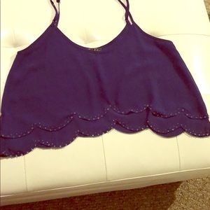 Dressy lose crop top